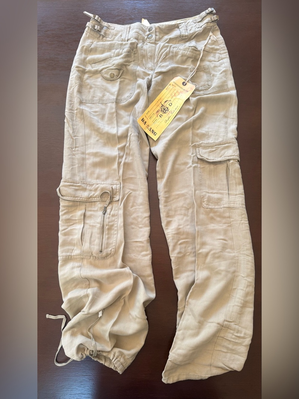 Da-Nang Beige Women's Cargo Pants